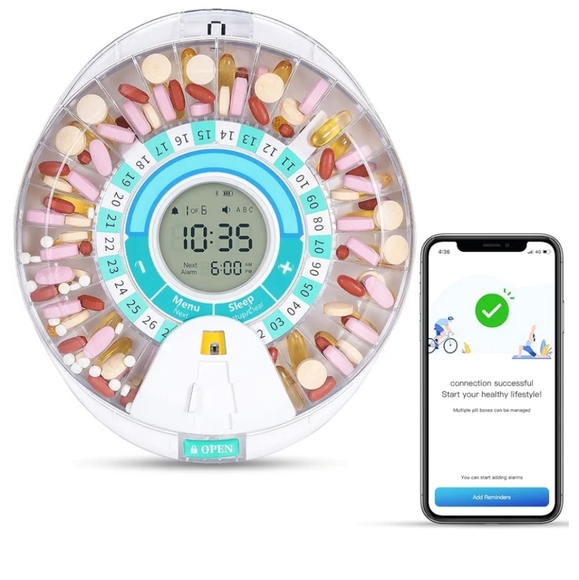 Zoksi New Bluetooth Smart Automatic Pill Dispenser, Electronic - Picture 1 of 16